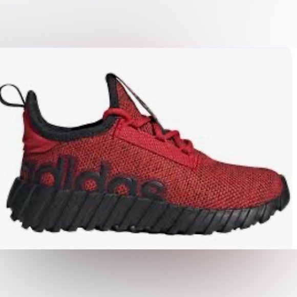 adidas Other - KIDS ADIDAS KAPTIR 3.0 SCARLETT BLACK LACE UP SNEAKERS SIZE 1 YOUTH NEW